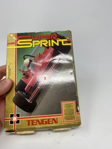 Super Sprint (NES 1989) Game Box & Registration Authentic No Manual — photo 2