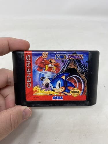 Sonic Spinball (Sega Genesis, 1993) CART ONLY Authentic Ships Fast