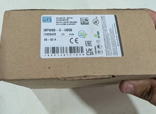 WEG MPW80-U050 Manual Circuit Breaker Motor-Protector 12425428 40 - 50 A