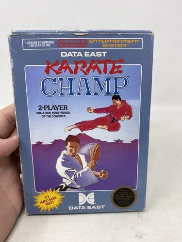 Karate Champ Nintendo NES Video Game Cart and Box No Manual Ships Fast