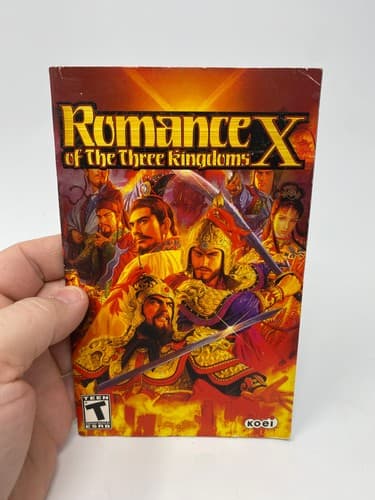 Romance Of The Three Kingdoms X Sony PlayStation 2 PS2 Manual Only w/ Reg Card