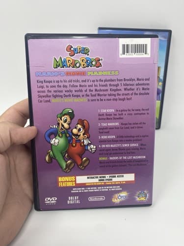 Super Mario DVD Lot Of 2 - Super Show Once Upon A Koopa Movie Madness — photo 3