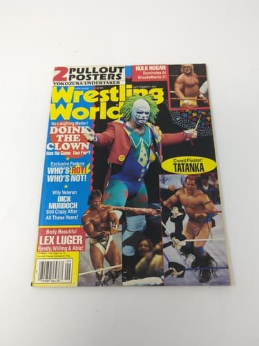 Wrestling World September 1993 Hulk Hogan Lex Luger Wcw Wwe WWF Poster!