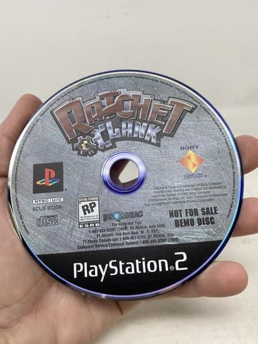 Rare Ratchet & Clank Rippin' The Galaxy A New One Demo Disc NFR Sony PS2 — photo 3