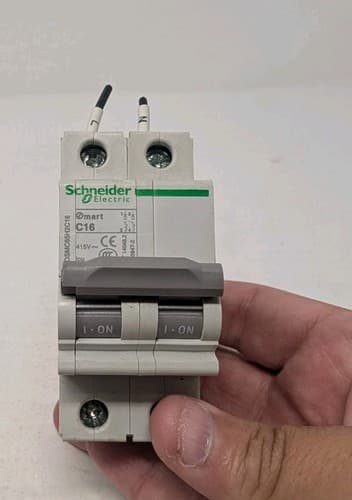 New Schneider C65H C16 2 Pole 415V Circuit Breaker