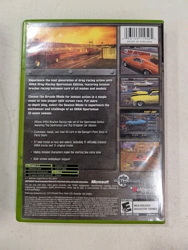 IHRA Drag Racing Sportsman Edition Microsoft XBOX Complete Tested Authentic — photo 2