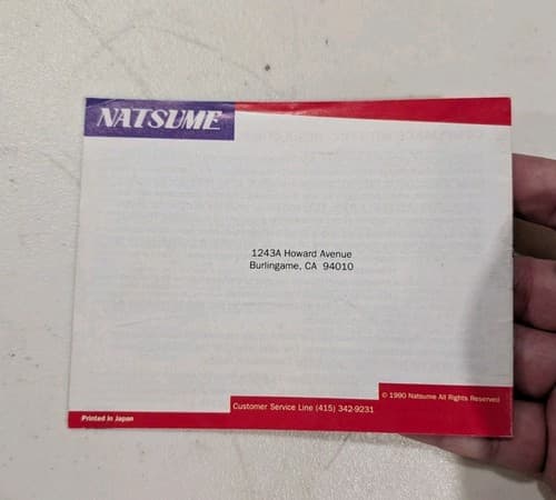 Natsume Shadow of the Ninja Instruction Manual Only Nintendo NES Authentic Rare! — photo 5