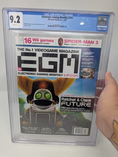 Electronic Gaming Monthly #214 CGC 9.2 Graded - Ratchet Clank Future — photo 4