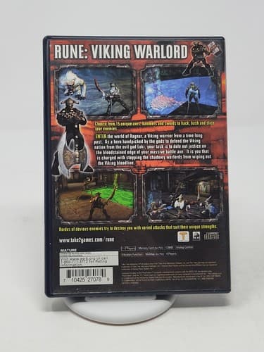 Rune: Viking Warlord (Sony PlayStation 2, PS2 2001) Black Label No Manual — photo 2