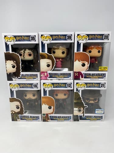 Funko Pop! Harry Potter Vinyl Figures Lot of 6 - Harry Potter (Sorting Hat)