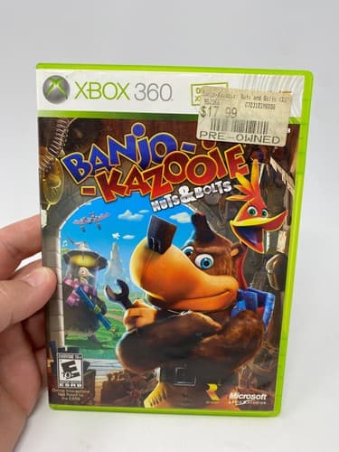Banjo-Kazooie: Nuts & Bolts (Xbox 360, 2008) Game & Case Authentic Tested