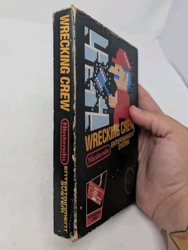 Wrecking Crew 1985 Nintendo 5-Screw NES Complete In Box (Rough Box Hangtab)  — photo 6