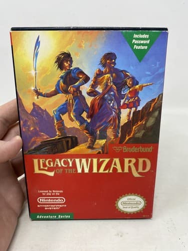 Legacy of the Wizard complete in box nintendo nes rpg CIB authentic Ships Fast