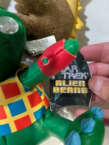 VTG UNUSED Star Trek Alien Plush Beans Beanies Set of 5 NWT Gorn Vulcan — photo 3