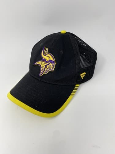 Minnesota Vikings Hat Cap Pro Line Black NFL Football Logo Adjustable Fanatics