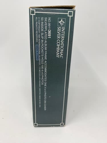 International Silver Company Photo Album Books Holds 100 4x6 Photos New In Box — photo 2