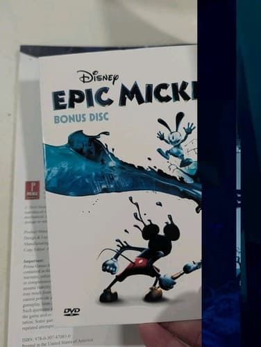 EPIC MICKEY Prima Official Game Strategy Guide 2010 W/ Bonus Disc — photo 3