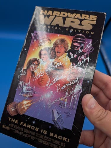 Hardware Wars VHS With Many Signatures See Photos - Star Wars Parody  — photo 5