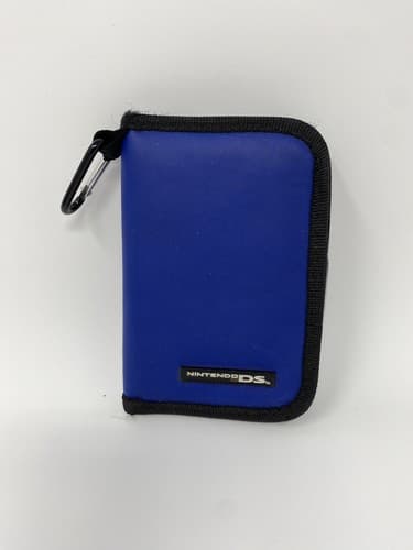 Nintendo DS Gameboy Blue Switch N Carry Soft Zip Up Storage Case w Screen Cloth