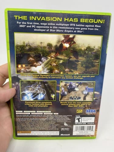 Universe at War Earth Assault  Xbox 360 - Complete In Box With Manual / Tested — photo 6