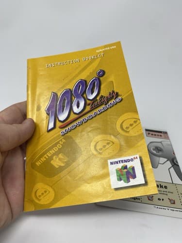 1080 Ten Eighty Snowboarding N64 Nintendo 64 Instruction Manual and Game Card — photo 4