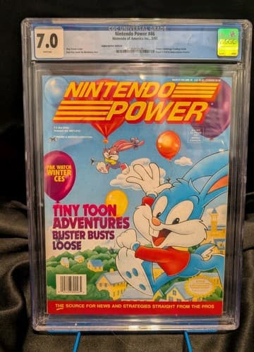 Nintendo Power 46 Tiny Toons March 1993 CGC Graded 7.0 SNES