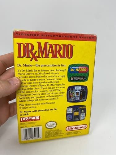 Dr. Mario Nintendo NES Game Cartridge + Box Authentic No Manual 1990 — photo 6