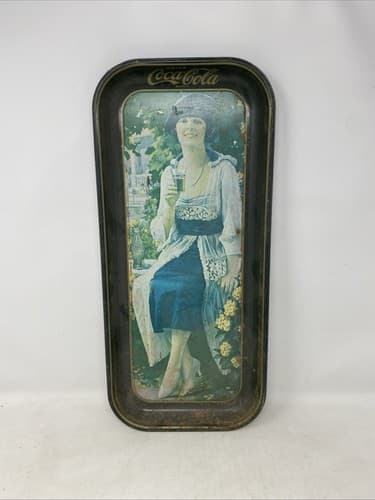 Vintage 1973 Coca-Cola Advertising Metal Serving Tray 19”x8.5” Ships Fast