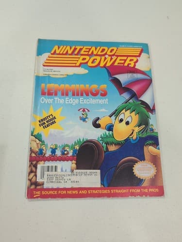 Nintendo Power Magazine Vol 37 USED*- LEMMINGS-with Poster