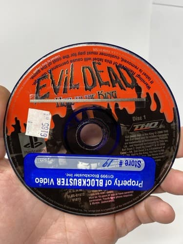 Sony PlayStation 1 PS1 Disc 1 Only TESTED Evil Dead Hail to the King