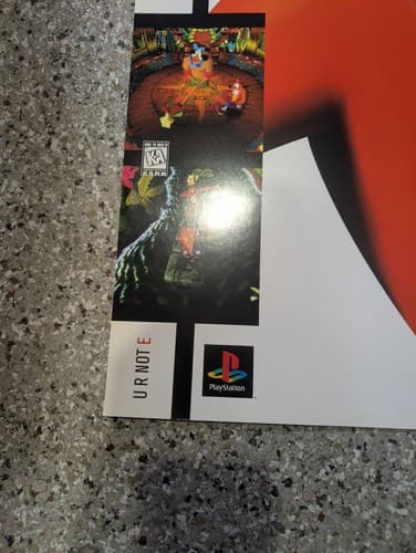 Rare Crash Bandicoot Original PlayStation PS1 Poster - Rare, Nice - 22x28 — photo 2