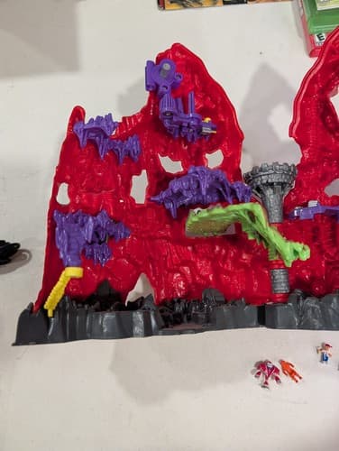Vintage 1992 Mighty Max Trapped in Skull Mountain Playset Bluebird Read — photo 2
