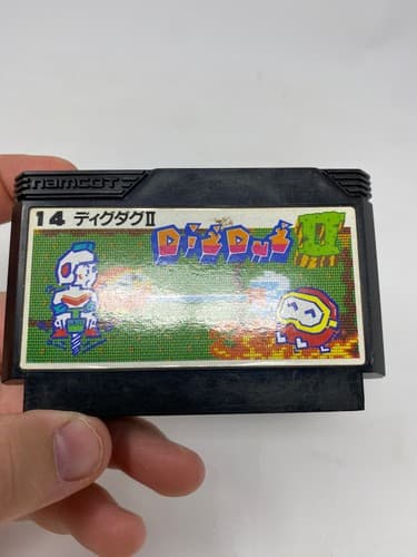 Dig Dug II Nintendo Famicom NAMCOT Japan Import US Seller TESTED — photo 3