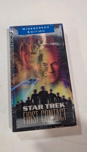 STAR TREK FIRST CONTACT WIDESCREEN VHS Sealed w/ Lenticular Cover Paramount 1997 — photo 2