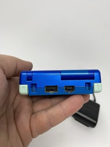 Nintendo Game Boy Advance SP Azurite Blue Megaman Handheld w/ Power Cord ASG001 — photo 8
