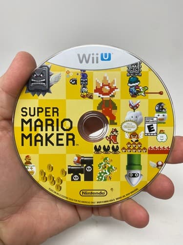 Super Mario Maker Nintendo Wii U Disc Only No Case or Manual Tested Authentic