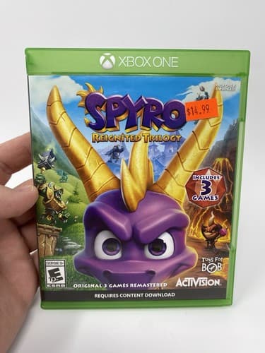 Spyro Reignited Remastered Trilogy (Microsoft Xbox One, 2018) Game & Case