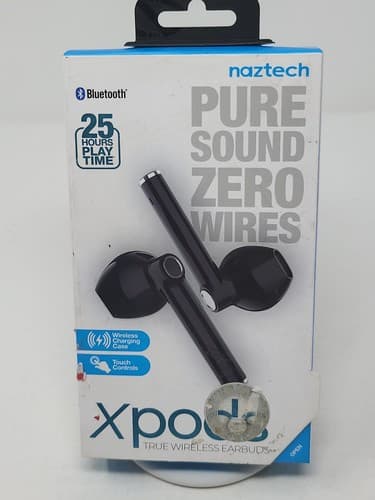 Naztech Xpods PRO True Wireless Earbuds with Wireless Charging Case