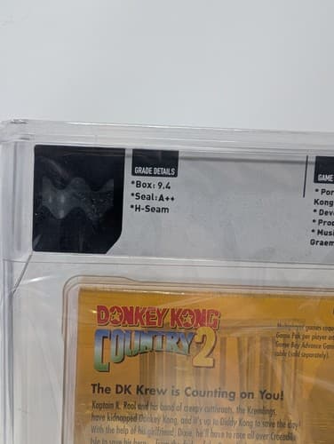 Donkey Kong Country 2 GBA WATA 9.4 A++ Graded Gameboy Advance Brand New — photo 4