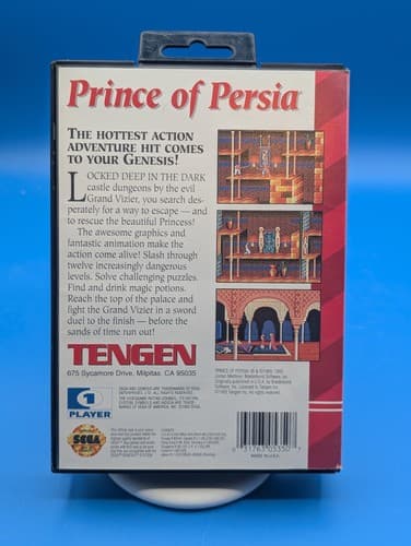 Prince of Persia (Sega Genesis, 1993) IN BOX, No Manual, Tested And Working  — photo 3