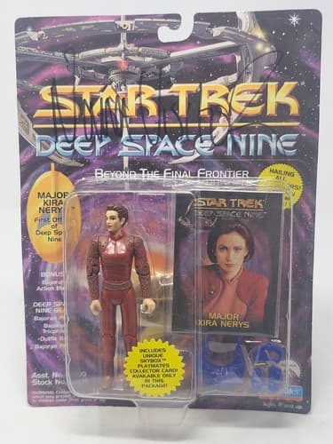 STAR TREK DEEP SPACE NINE KIRA NERYS Action Figure Signed NANA VISITOR Playmates