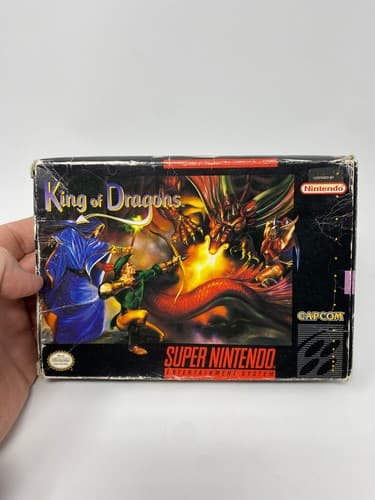 King of Dragons Super Nintendo SNES - Box Only Authentic