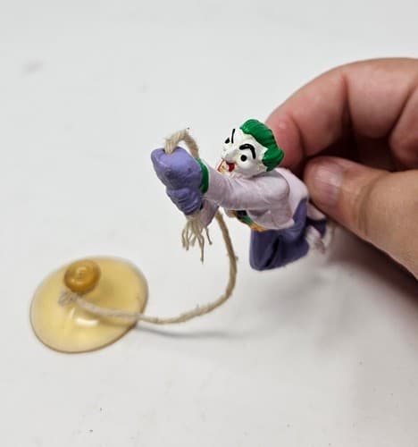 Vintage 1989 Joker Window Hanger Suction Applause Figure Cling Dangler