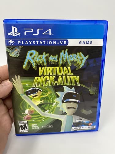 Rick and Morty Virtual Rick-Ality (PlayStation 4, 2018) Tested Ships Fast
