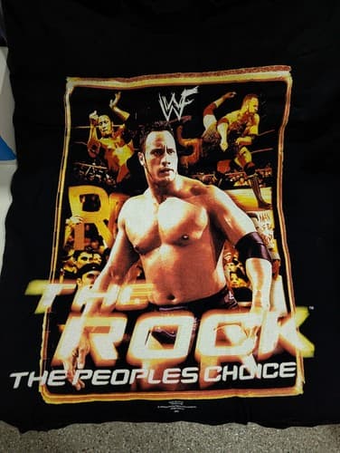 Vintage WWF The Rock People’s Choice Glow In Dark Shirt Men’s XXL 2XL 90s