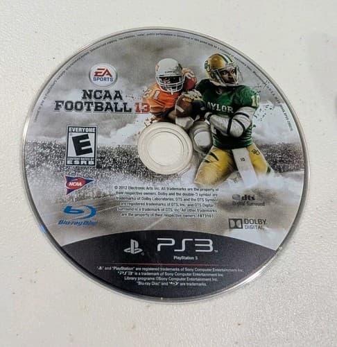Sony PlayStation 3 PS3 NCAA football 13 Game Disc Only 
