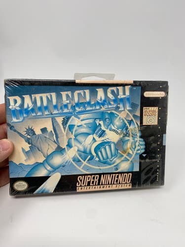 New Sealed Battle Clash Super Nintendo Entertainment System 1992 Video Game Rare