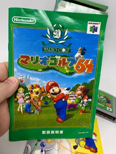 Mario Golf 64 Nintendo N64 Japanese Import Boxed w/ Manual & Control Card NTSC-J — photo 9
