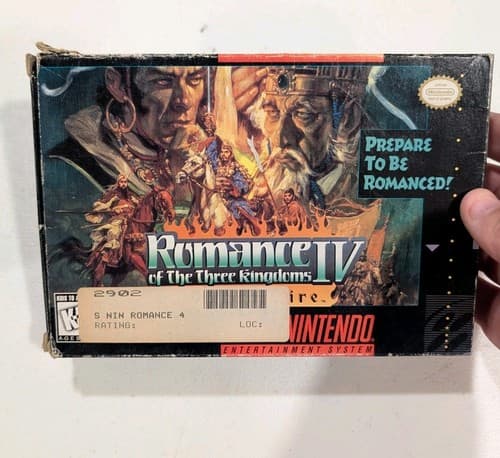Romance of the Three Kingdoms IV Wall of Fire (Super Nintendo | SNES) BOX ONLY