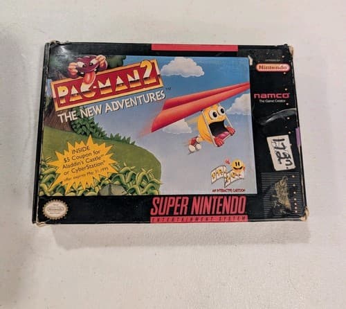 Pac-man 2 The New Adventures SNES Super Nintendo, Complete In Box, Tested